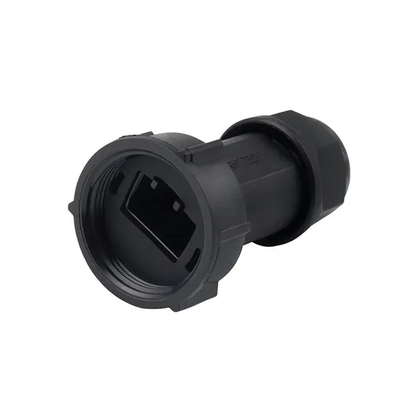 Cat6 RJ45 Network Cable Connector 8P8C Waterproof M20 Plastic Nut Plug No Cable - Image 1